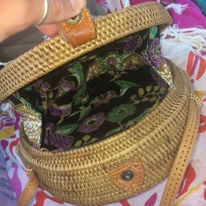 Rattan handwoven bag